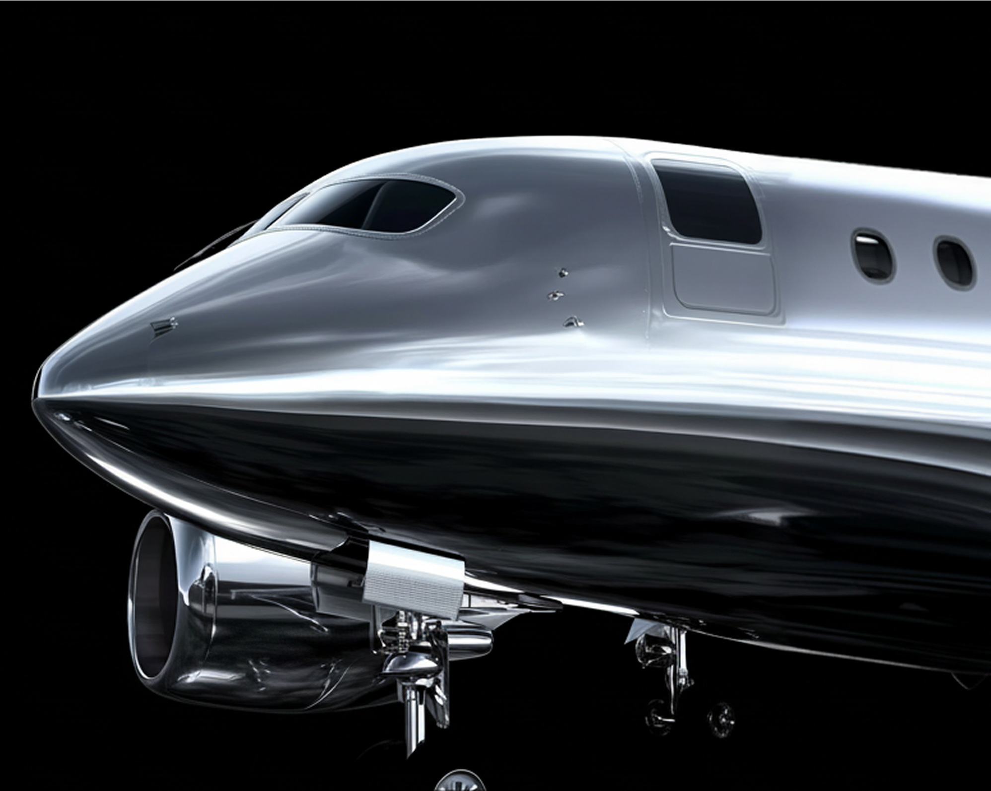 silver plane